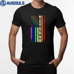 Veteran American Gay Pride Flag T-Shirt