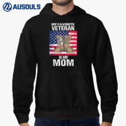 Veteran Mom Proud Son Kids Veterans Day US Veteran Mother Hoodie