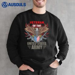 Veteran Of The United States Army Eagle Us Flag Veteran Sweatshirt