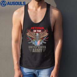 Veteran Of The United States Army Eagle Us Flag Veteran Tank Top