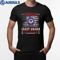 Veteran US Coast Guard Proud To Have Served USCG Veteran T-Shirt