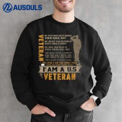 Veteran Vintage I Am A US veteran Sweatshirt