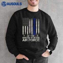 Veteran of the United States Air Force USAF Retro US Flag Sweatshirt