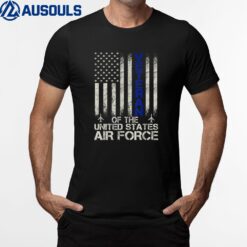Veteran of the United States Air Force USAF Retro US Flag T-Shirt
