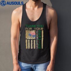 Veterans Day Thank You For Your Service Soldier Camouflage Tank Top