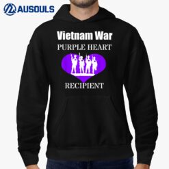 Vietnam War Purple Heart Recipient Veterans Memorial Hoodie