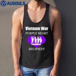 Vietnam War Purple Heart Recipient Veterans Memorial Tank Top