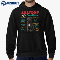 Vintage Anatomy Of A Cane Corso Funny Dog Owner Lover Family Hoodie