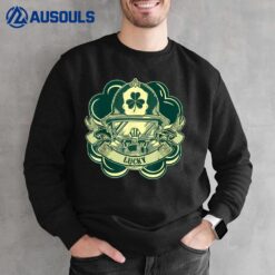 Vintage Lucky Irish American St Patrick's Day Firefighter Sweatshirt