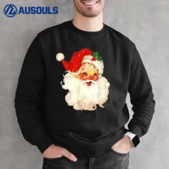 Vintage Red Santa Claus Christmas Sweatshirt