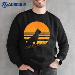 Vintage Retro Cane Corso Silhouette Sun Dog Lover Sweatshirt