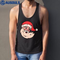 Vintage Santa Retro Holiday Christmas Tank Top