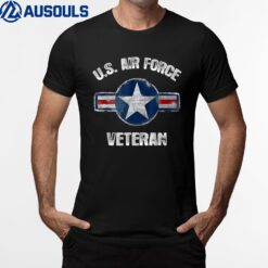 Vintage USAF Veteran - Vintage US Air Force Veteran T-Shirt