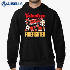 Volunteer Firefighter Fire Truck Design Hoodie