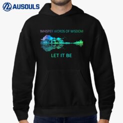 Watercolor Tree Sky There Will Be an Answer Let It Be Guitar Hoodie