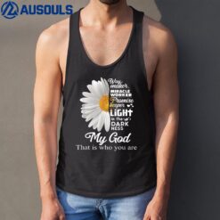 Way Maker Miracle Worker Promise Keeper Light Jesus daisy Tank Top