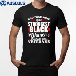 Womens Black Veterans Matter African American Black T-Shirt