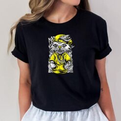 Womens Elegant Calm Cat T-Shirt