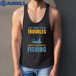 Womens Fishing Rods Lovers  Funny Fishing Sayings  Funny Fishing Ver 2 Tank Top