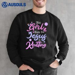 Womens Jesus & Knitting Sweatshirt