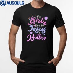 Womens Jesus & Knitting T-Shirt