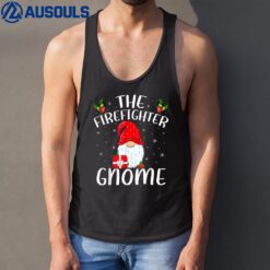 Xmas Holiday Family Matching The Firefighter Gnome Christmas Tank Top
