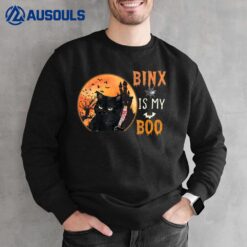 binx is my boo cute halloween cat Sweatshirt