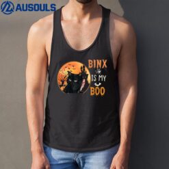 binx is my boo cute halloween cat Tank Top