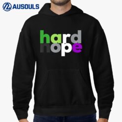 Hard Nope Aroace Pride LGBTQ  Aro Ace Aromantic Asexual Hoodie