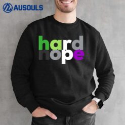 Hard Nope Aroace Pride LGBTQ  Aro Ace Aromantic Asexual Sweatshirt