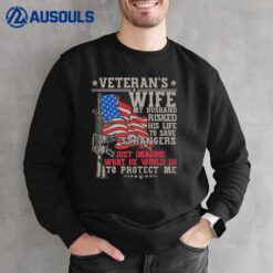 proud Veteran Wife veteran of the army Boots US soldier Sweatshirt