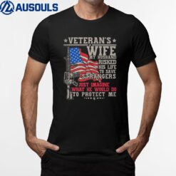 proud Veteran Wife veteran of the army Boots US soldier T-Shirt