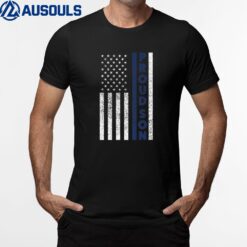 Proud Son American Flag Police Son T-Shirt