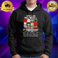 11St Anniversary Of American Horror Story 2011 2022 Signatures Thank You For The Memories Hoodie
