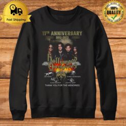 11Th Anniversary 2012 2023 Hollywood Vampires Thank You For The Memories Signatures Sweatshirt