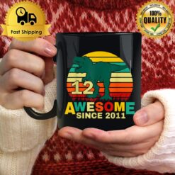 12 Year Old Dinosaur Awesome Since 2011 12Th Birthday Boy Mug