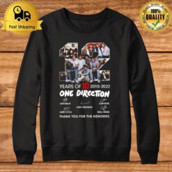 12 Years Of One Direction 2010 2022 Signature Sweatshirt