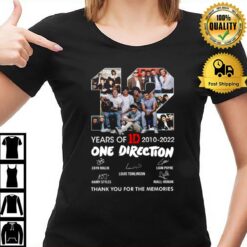 12 Years Of One Direction 2010 2022 Signature T-Shirt