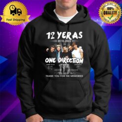 12 Years Of One Direction Signature Thank You For The Memories Hoodie