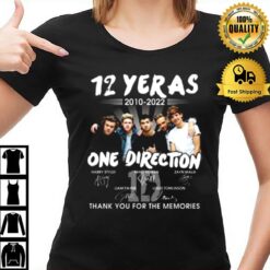 12 Years Of One Direction Signature Thank You For The Memories T-Shirt