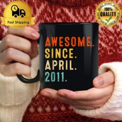 12 Years Old Awesome Since April 2011 12Th Birthday Mug