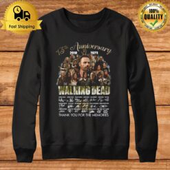 13Th Anniversary 2010 2023 The Walking Dead Thank You For The Memories Signatures Sweatshirt