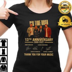 13Th Anniversary Big Time Rush 2009 - 2022 Pop Band Thank You For Your Music T-Shirt