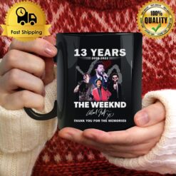 13 Years 2009 2022 The Weeknd Thank You For The Memories Signature Mug