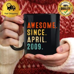 14 Years Old Awesome Since April 2009 14Th Birthday Mug