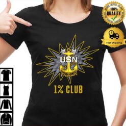 1% Club Navy Master Chief E9 Mcpo Pride T-Shirt