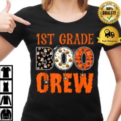 1St Grade Boo Crew First Grade Teacher Student Halloween T-Shirt