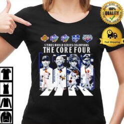 5 Times World Series Champions The Core Four Abbey Road Signatures T-Shirt