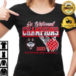 5X National Champions Uconn Huskies 2023 T-Shirt