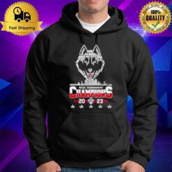 5X Ncaa Tournament Champions Uconn Huskies Players Names Logo Hoodie